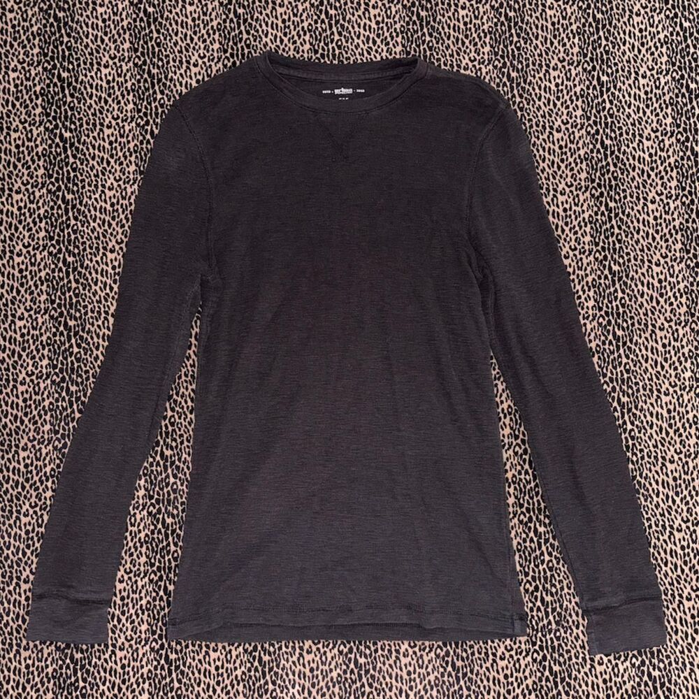 Urban Pipeline The Ultimate Black Thermal Long Sleeve Shirt Size S Y2K